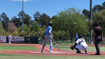 Baseball players in the field